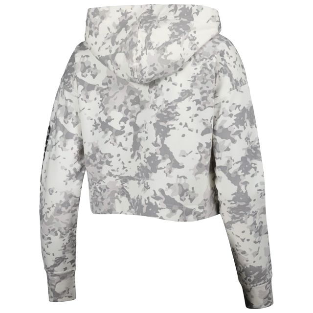 Haut court Chicago Bulls Maia à triple mélange gris Lusso/Blanc pour femme