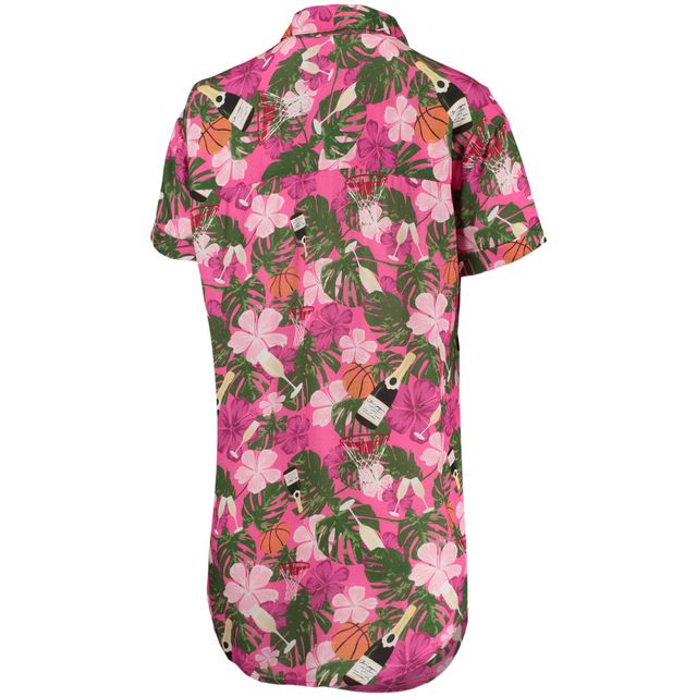 Ensemble haut de soirée et short Chicago Bulls Finley-Frankie rose Lusso pour femme