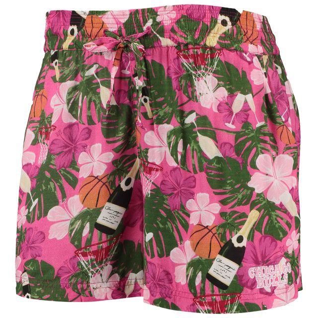 Ensemble haut de soirée et short Chicago Bulls Finley-Frankie rose Lusso pour femme