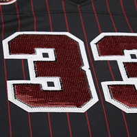 Women's Mitchell & Ness x DANNIJO Scottie Pippen Black Chicago Bulls Cropped Football Fashion Jersey