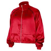 Women's Nike Red Chicago Bulls Courtside Retro Fly Raglan Full-Zip Jacket