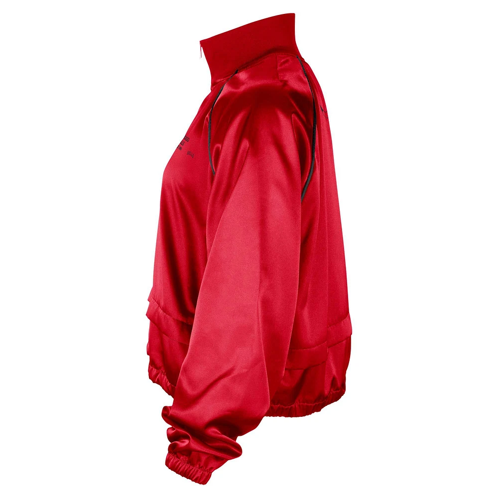 Women's Nike Red Chicago Bulls Courtside Retro Fly Raglan Full-Zip Jacket