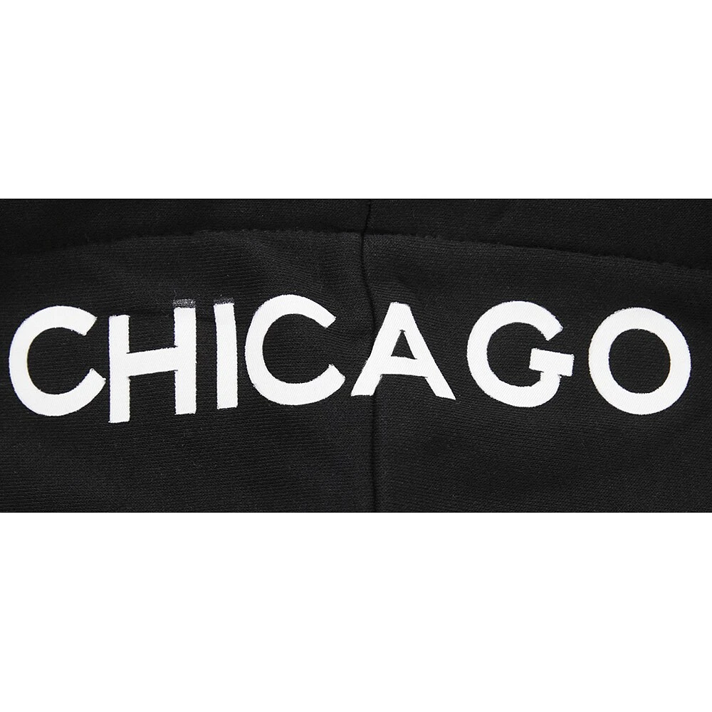 Sweat à capuche court Pro Standard noir Chicago Bulls 2023/24 City Edition pour femme