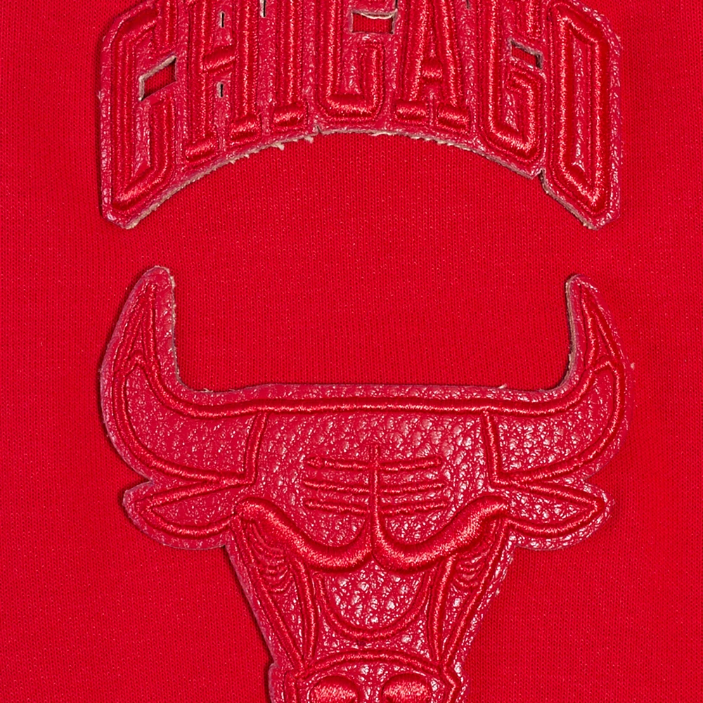 Women's Pro Standard Red Chicago Bulls Triple Tonal Full-Zip Hoodie
