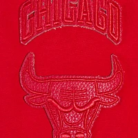 Women's Pro Standard Red Chicago Bulls Triple Tonal Full-Zip Hoodie