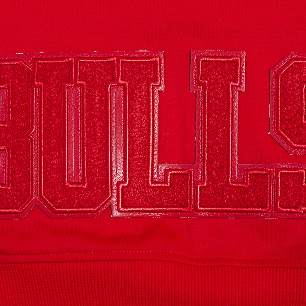 Women's Pro Standard Red Chicago Bulls Triple Tonal Full-Zip Hoodie