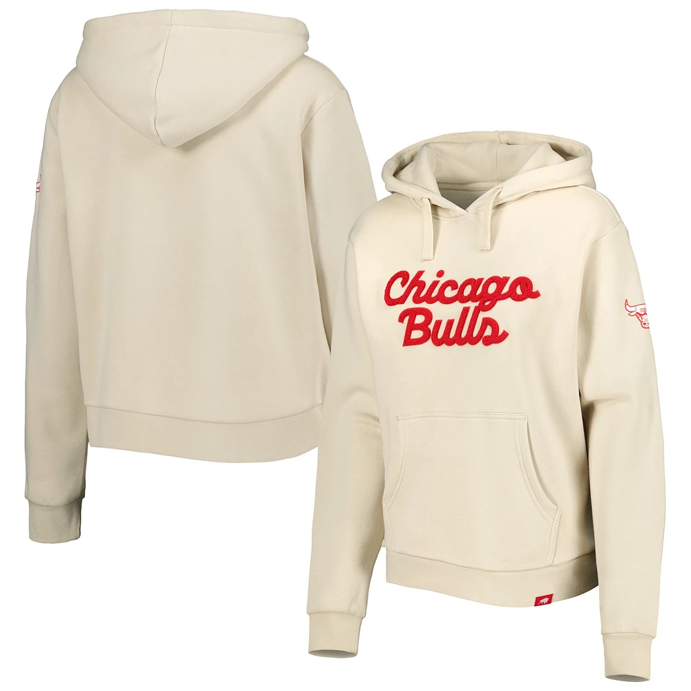 Sweat à capuche Sportiqe Chicago Bulls Leona Ava Fleece crème pour femme