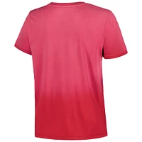 Women's Sportiqe Red Chicago Bulls Arcadia Sun-Dipped T-Shirt