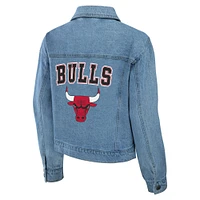 Women's WEAR by Erin Andrews Chicago Bulls Full-Snap Denim Jacket