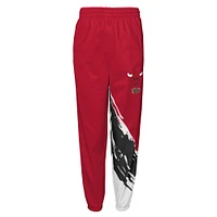 Youth Mitchell & Ness Red Chicago Bulls 1996 NBA Finals Paintbrush Windbreaker Pants