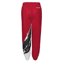 Youth Mitchell & Ness Red Chicago Bulls 1996 NBA Finals Paintbrush Windbreaker Pants