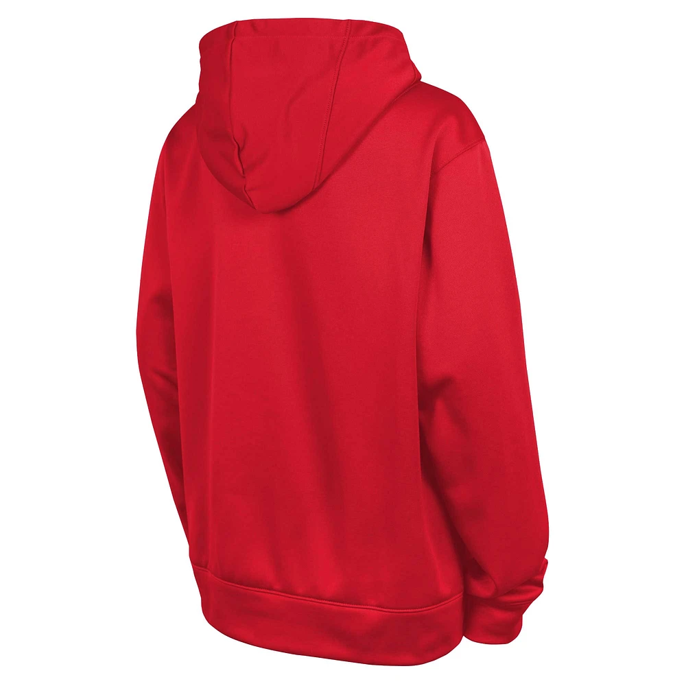 Youth Nike Red Chicago Bulls Spotlight Performance Pullover Hoodie