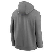 Youth Nike  Steel Chicago Bulls 2024/25 City Edition Club Fleece Pullover Hoodie