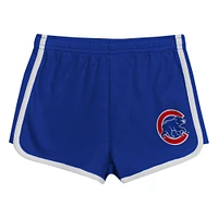 Girls Preschool Royal Chicago Cubs Double Run T-Shirt & Shorts Set