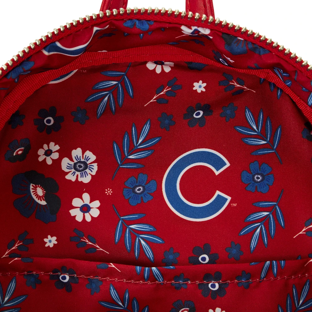 Loungefly Chicago Cubs Floral Mini Backpack
