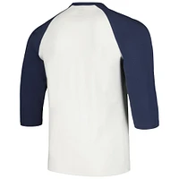 Men's '47 Cream Chicago Cubs City Connect Crescent Franklin Raglan 3/4-Sleeve T-Shirt