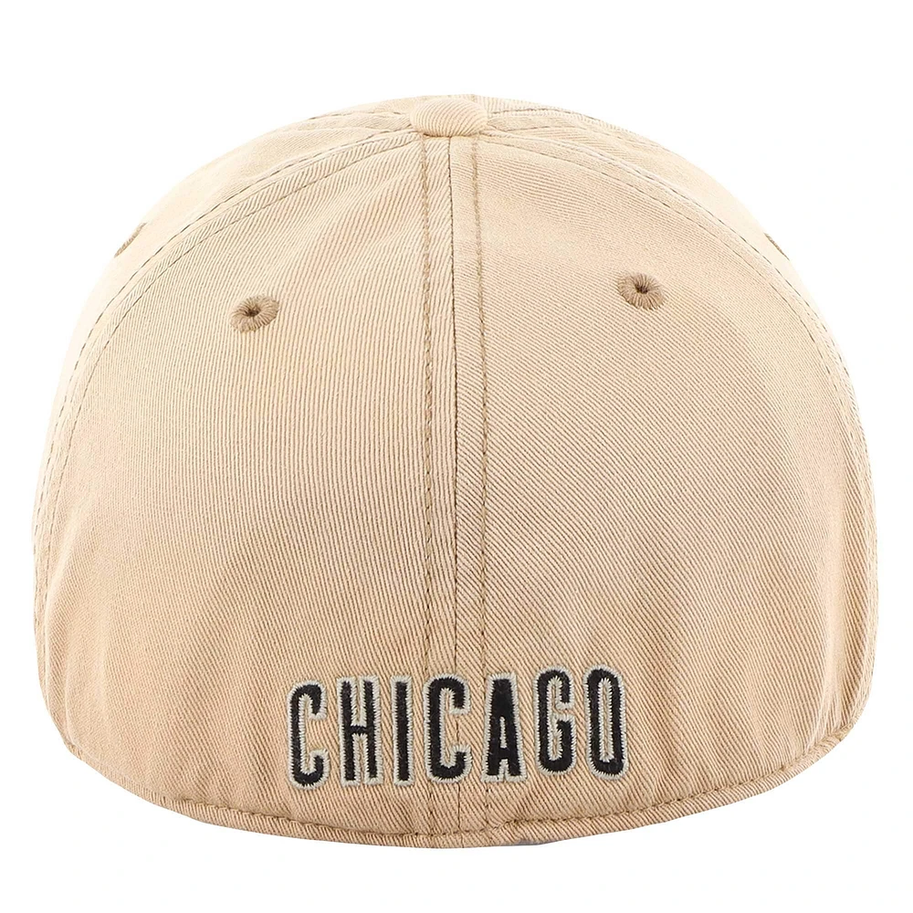 Men's '47 Khaki Chicago Cubs Dusted Franchise Fitted Hat