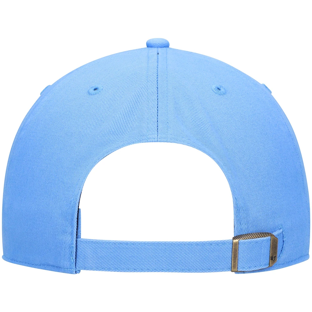 Men's '47 Light Blue Chicago Cubs City Connect Clean Up Adjustable Hat