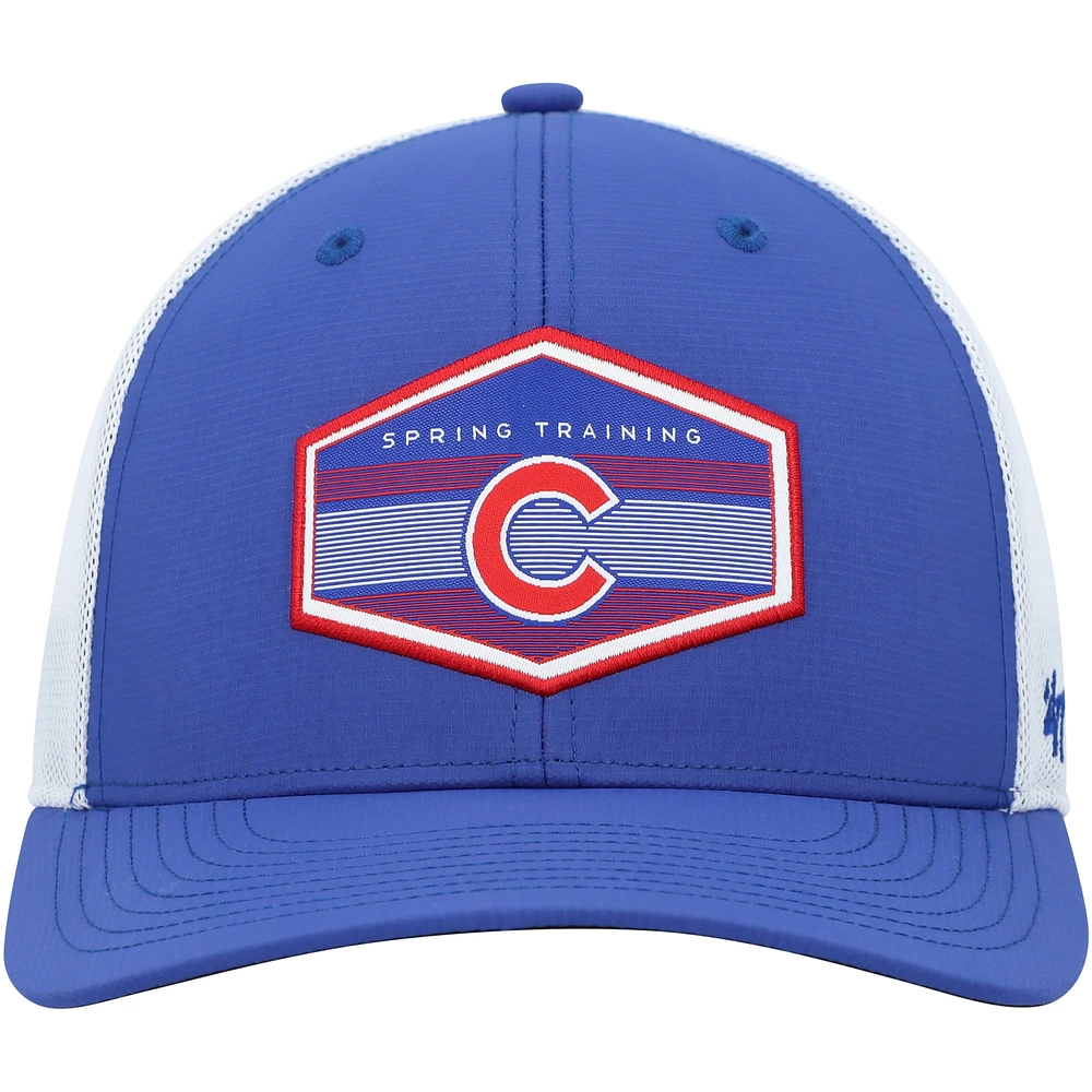 Men's '47 Royal/White Chicago Cubs Spring Training Burgess Trucker Adjustable Hat