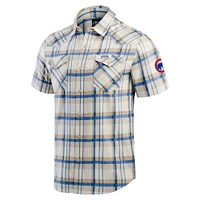 Men's Darius Rucker Collection by Fanatics Royal Chicago Cubs Plaid Full-Snap Shirt