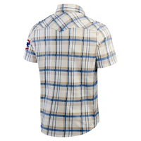 Men's Darius Rucker Collection by Fanatics Royal Chicago Cubs Plaid Full-Snap Shirt