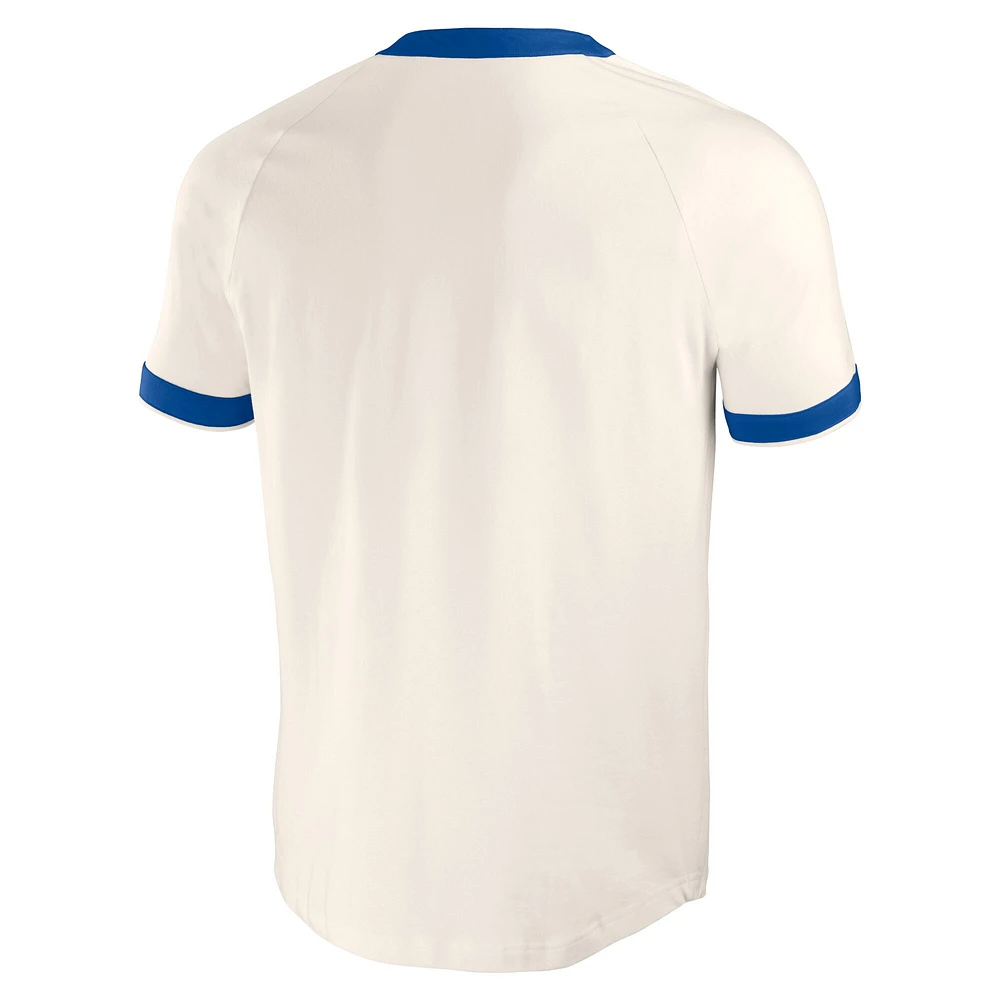 Men's Darius Rucker Collection by Fanatics White Chicago Cubs Henley Raglan T-Shirt