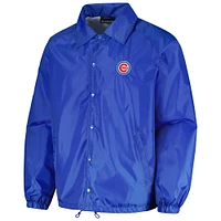 Men's Dunbrooke  Royal Chicago Cubs Coach's Raglan Full-Snap Windbreaker Jacket