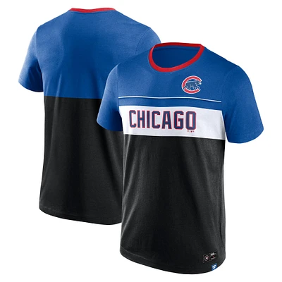 T-shirt noir Fanatics pour hommes des Cubs de Chicago réclament la victoire