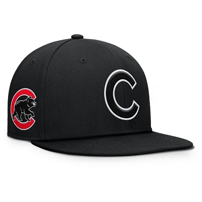 Casquette à pression noire pour hommes Fanatics Chicago Cubs Walk-Off Bullpen