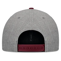 Casquette Snapback en feutre à point de chaînette Fanatics gris/marron pour homme des Chicago Cubs Elements