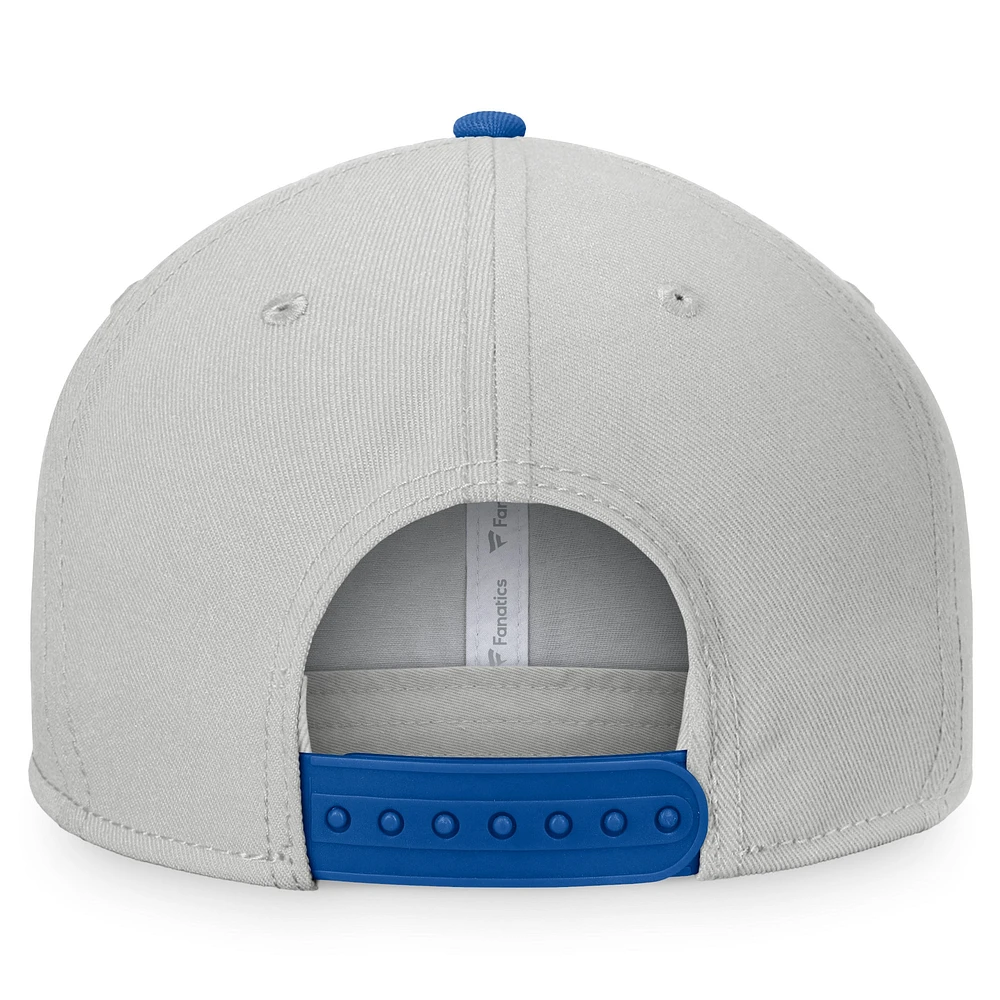 Men's Fanatics Gray/Royal Chicago Cubs Glory Days Two-Tone Snapback Hat
