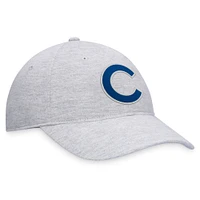 Men's Fanatics Gray Chicago Cubs Logo Adjustable Hat