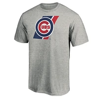 Men's Fanatics Heathered Gray Chicago Cubs Prep Squad T-Shirt