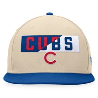 Men's Fanatics Khaki/Royal Chicago Cubs Cycle Snapback Hat