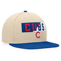 Men's Fanatics Khaki/Royal Chicago Cubs Cycle Snapback Hat