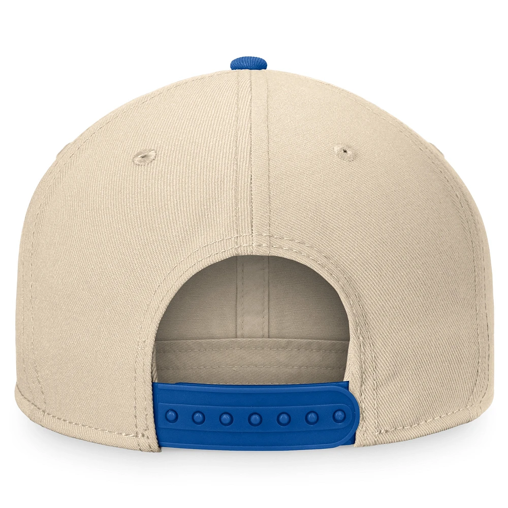 Men's Fanatics Khaki/Royal Chicago Cubs Cycle Snapback Hat