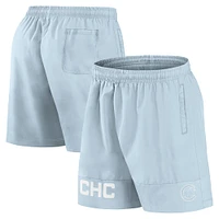 Men's Fanatics Light Blue Chicago Cubs Elements Swim Shorts