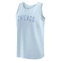 Men's Fanatics Light Blue Chicago Cubs Elements Tank Top