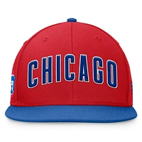 Men's Fanatics Red Chicago Cubs Fundamental Two-Tone Fitted Hat