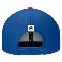Men's Fanatics Royal/Red Chicago Cubs Fundamental Bold Snapback Hat