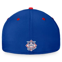Men's Fanatics  Royal/Red Chicago Cubs Stacked Logo Flex Hat