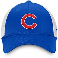 Men's Fanatics Royal/White Chicago Cubs Team Core Unstructured Trucker Adjustable Hat
