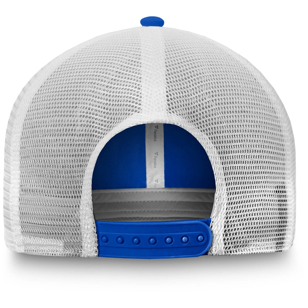 Men's Fanatics Royal/White Chicago Cubs Team Core Unstructured Trucker Adjustable Hat