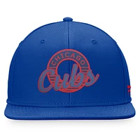 Men's Fanatics Royal Chicago Cubs Circle Script Snapback Hat