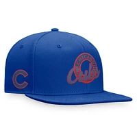 Men's Fanatics Royal Chicago Cubs Circle Script Snapback Hat