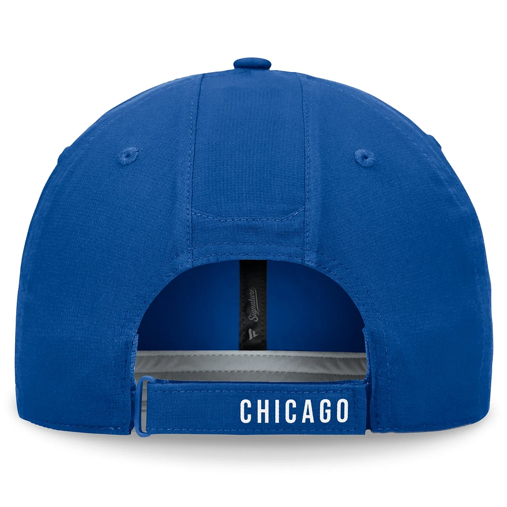 Men's Fanatics Royal Chicago Cubs Front Office Ripstop Unstructured Adjustable Hat