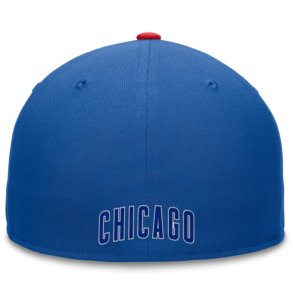 Men's Fanatics Royal Chicago Cubs Fundamental Tri-Script Fitted Hat