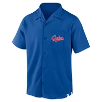 Men's Fanatics Royal Chicago Cubs Proven Winner Camp Button-Up Shirt