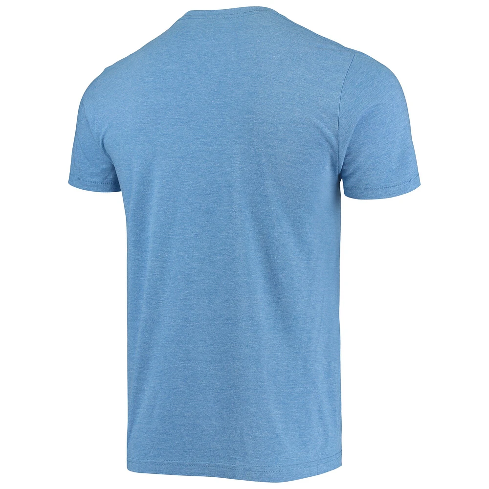 Men's Homage Heathered Royal Chicago Cubs Hyper Local Tri-Blend T-Shirt
