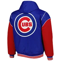 Men's JH Design Royal Chicago Cubs Reversible Fleece Full-Snap Hoodie Jacket